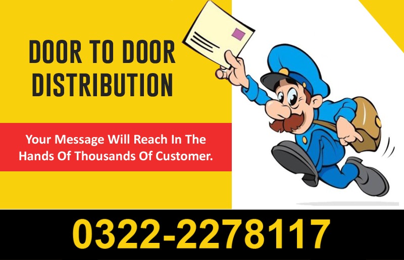 Door to Door Marketing, Advertising | Flyer Distribution | Karachi